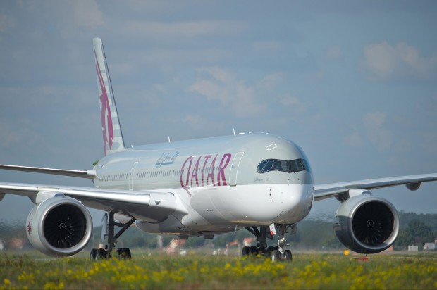 Qatar Airways' first A350 XWB.