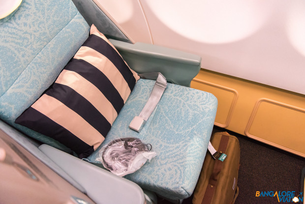 Etihad Business class seat.