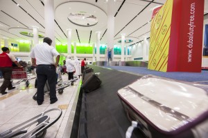 Dubai Airport Terminal 3 baggage claim carousel. Photo courtesy Dubai Airports.