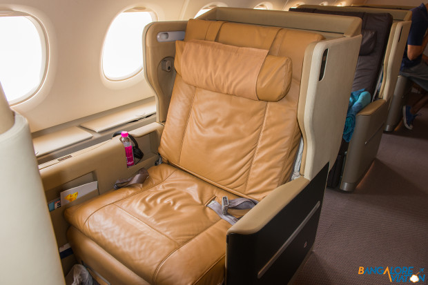 Singapore Airlines A380 1-2-1 Business Class