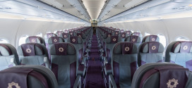 Tata-SIA Airlines Vistara A320 business class cabin.