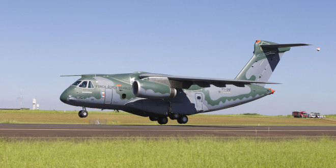 Embraer KC-390 - Maiden Flight. Embraer Image.