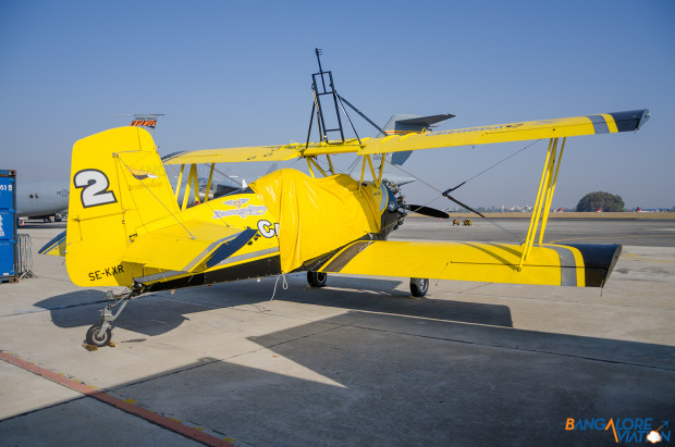 Skycat Wingwalkers' Grumman G-164A Ag-Cat "Catwalk" SE-KXR