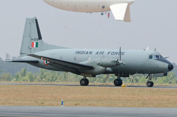 One of the old HAL HS 748 Avro of the IAF fleet.