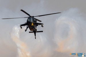 The LCH leaving a trail of vortices as it was ending it's display.