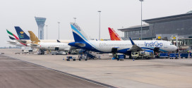 The ramp at Rajiv Gandhi airport, Hyderabad. Photo by Devesh Agarwal. Used with permission. Do not re-use.