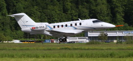 Pilatus PC-24 takes off for it's maiden flight. Pilatus Image.