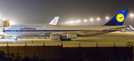 Lufthansa Boeing 747-8i D-ABYT in the "retro livery"