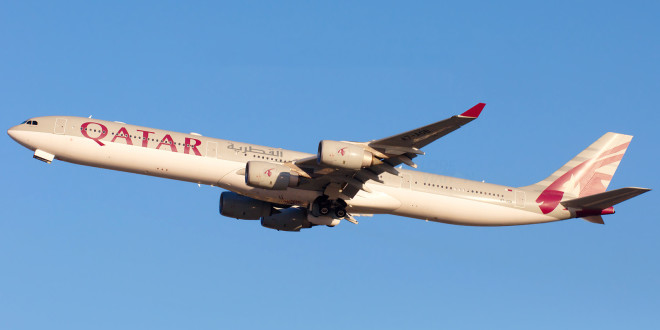 Qatar Airways Airbus A340-600.