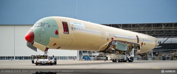 First A350 for Vietnam Airlines enters final assembly.