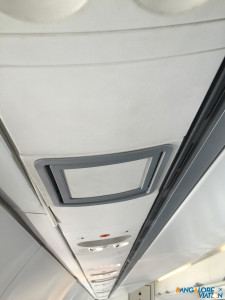The aircraft is still fitted with the old Kingfisher IFE system, but is not used by Air Pegasus.