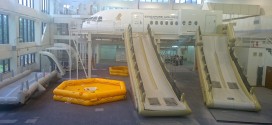 SIA Training Centre. Cabin evacuation training simulator