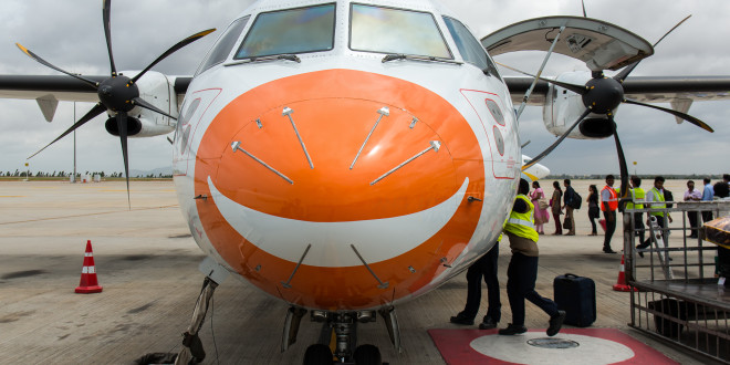 Air Pegasus ATR 72-500 VT-APA. I really like the smiley face on the nose of the aircraft.