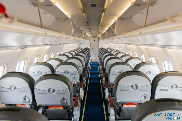 Cabin of the Air Pegasus ATR 72.