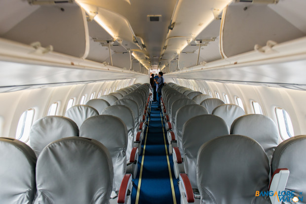 Cabin of the Air Pegasus ATR 72.