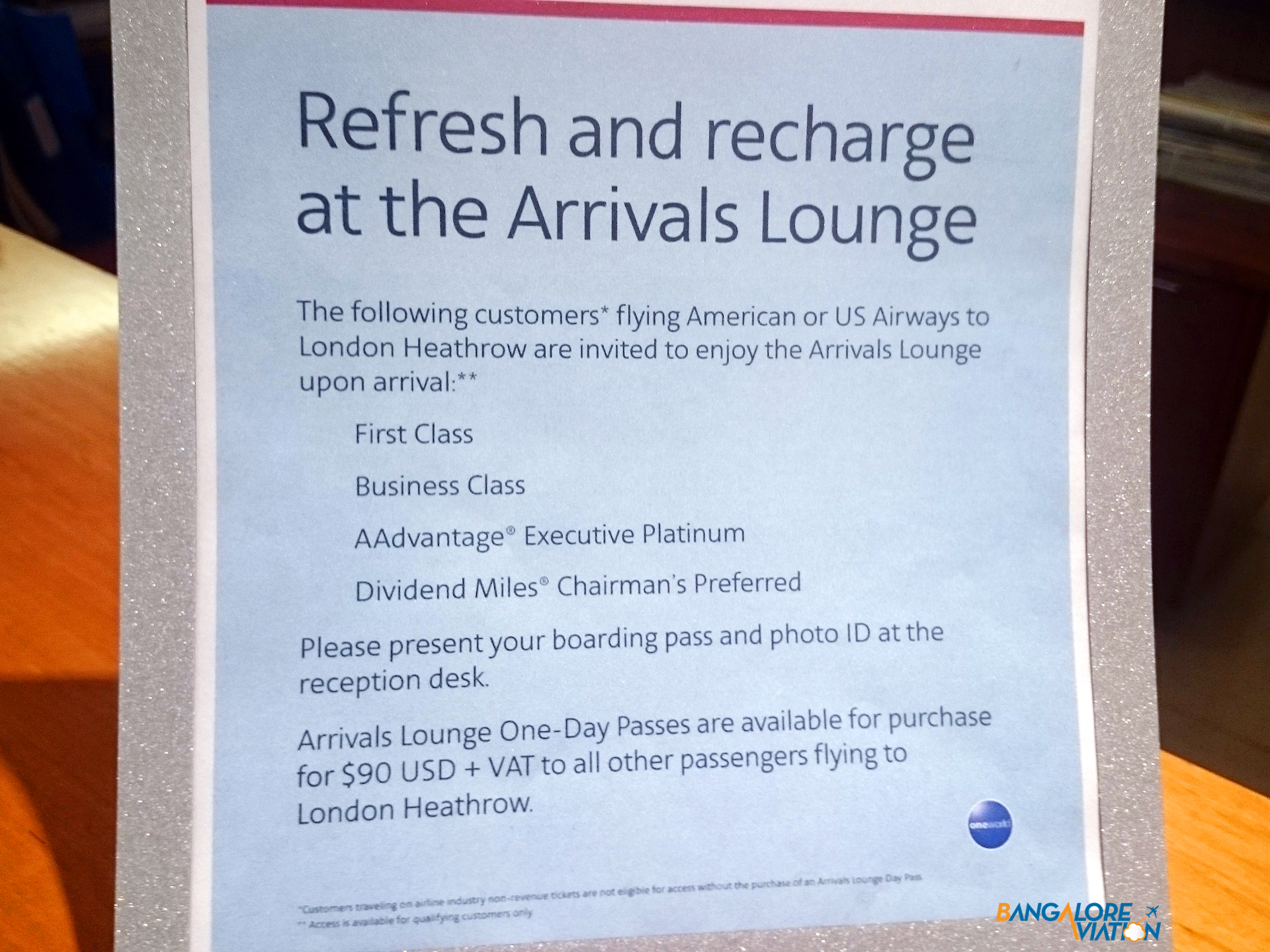 American Airlines, BA & Oneworld Arrivals Lounge Heathrow Review