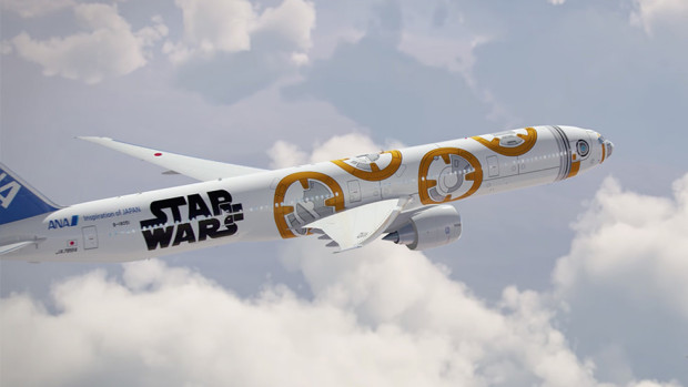 BB-8™ ANA Jet  Boeing 777-300ER. ANA Image.