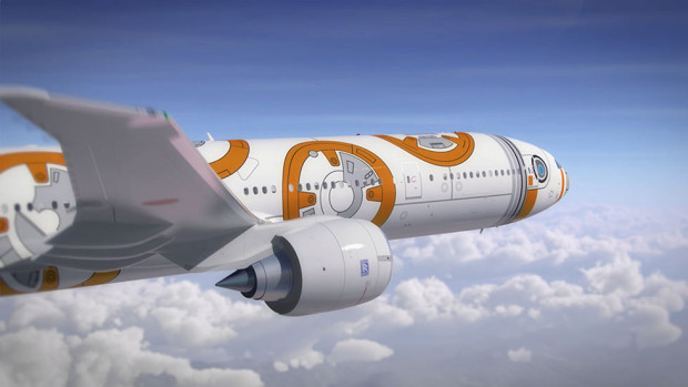 BB-8™ ANA Jet  Boeing 777-300ER. ANA Image.