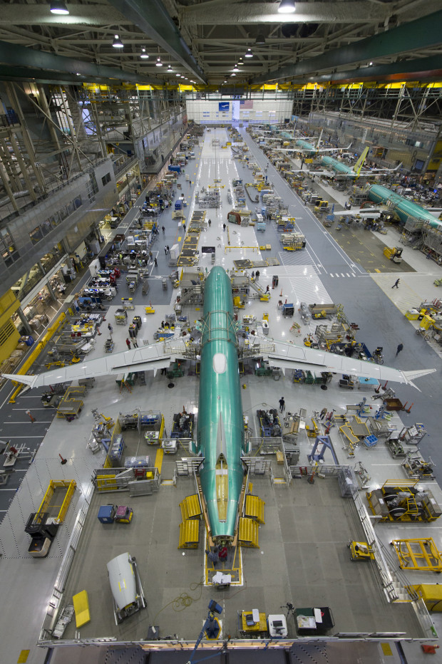 Aerial View of the first 737 MAX.