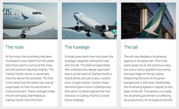 Cathay Pacific New Livery Expanation