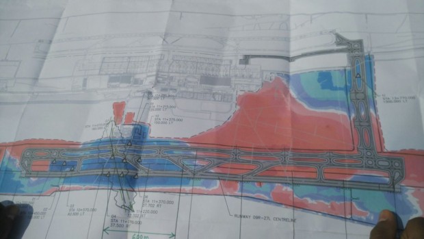 Map of second runway at Kempegowda International Airport, Bengaluru