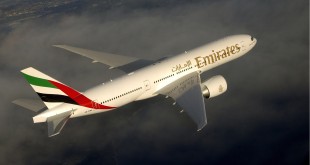 Emirates Boeing 777-200LR. Airline image.