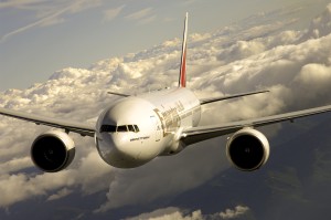 Emirates Boeing 777-200LR. Airline image.