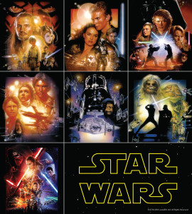 The seven Star Wars movies.