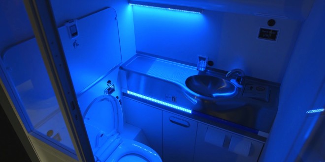 Boeing self cleaning toilet prototype. Boeing image.