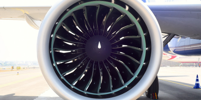 Indigo Airbus A320neo VT-ITC. Pratt & Whitney PurePower PW1127 Geared Turbo Fan engine. Copyrighted image. Re-use prohibited.