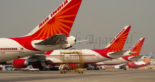 The Air India ramp at Mumbai CSMI Airport. Photo by and copyright Devesh Agarwal.