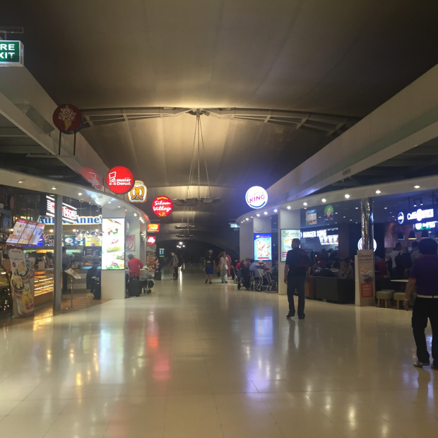 The long walk across the terminal.