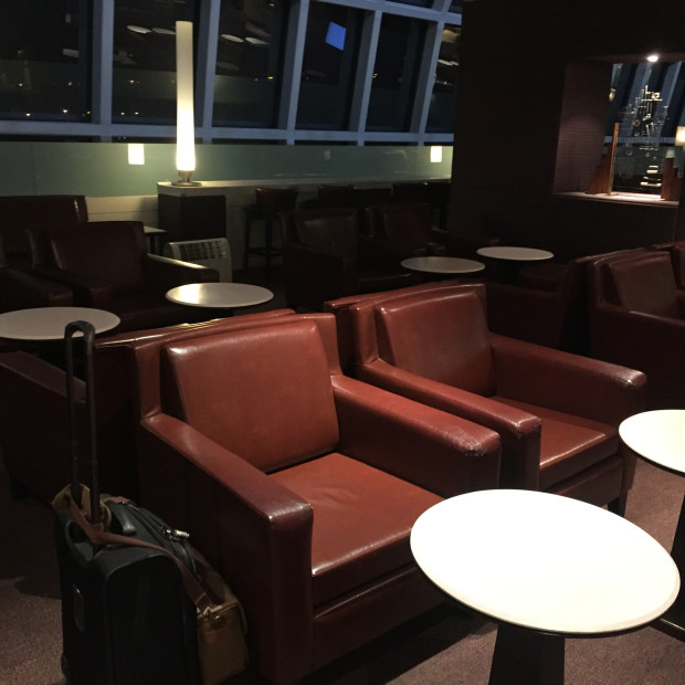 First seating area. Royal Orchid Lounge - Bangkok.