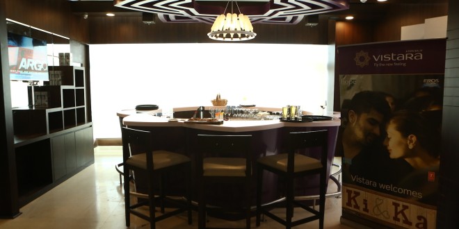 The Star Bar at the Vistara Lounge, New Delhi. Photo courtesy Vistara.