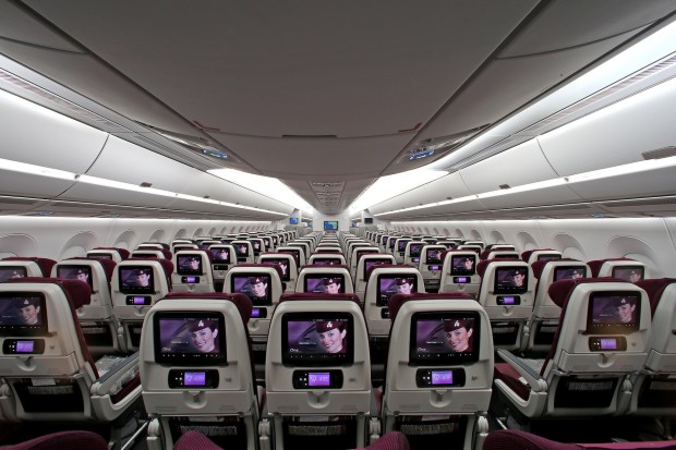 Qatar Airways Airbus A350-900 economy class