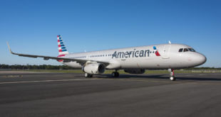 The first American Airlines A321 to be delivered from the Mobile, Alabama plant. Airbus Image.