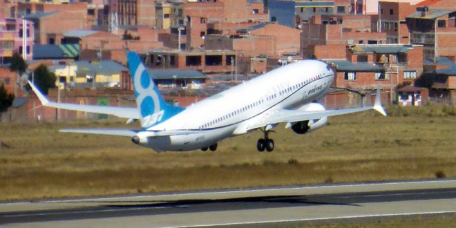 Boeing 737 MAX 8 performs high altitude testing at La Paz, Bolivia