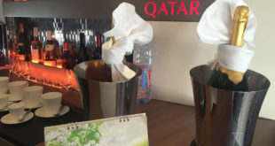 The lounge on Qatar's A380.