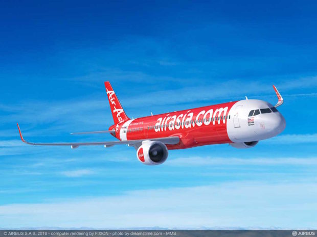 AirAsia A321neo. Airbus CGI.