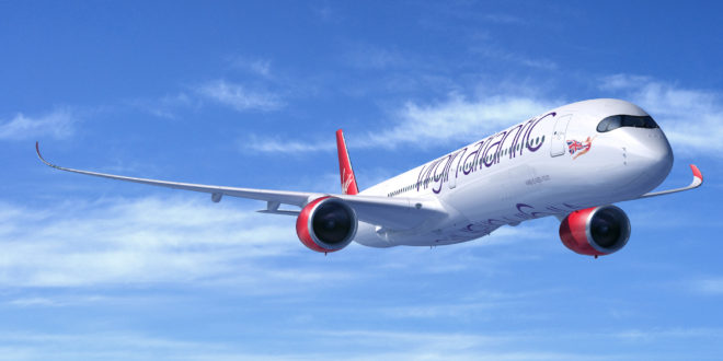 Airbus CGI of Virgin Atlantic A350-1000.