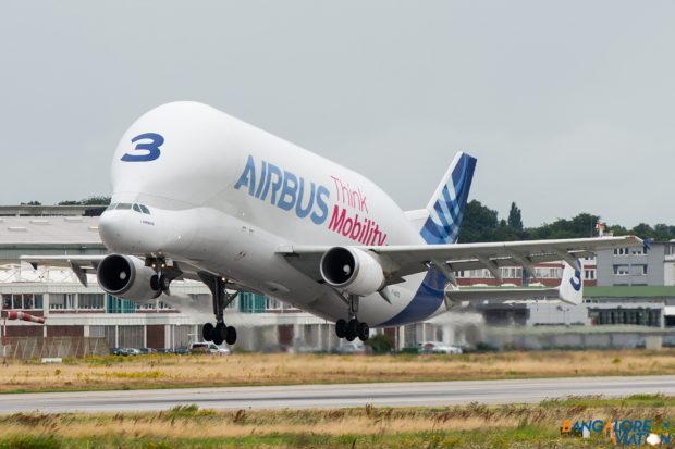 Airbus A300B4-608ST Beluga Super Transporter F-GSTC at Hamburg. Photo by Vedant Agarwal. All right reserved. Do not copy or replicate.