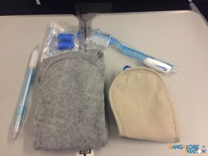 Contents of the amenity kit.