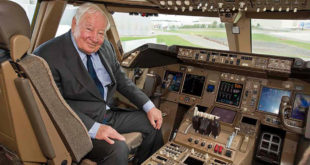 Joe Sutter, Chief Engineer of the 747 program. Boeing image.