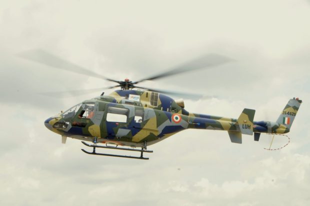 First flight of the HAL Light Utility Helicopter. HAL Image.