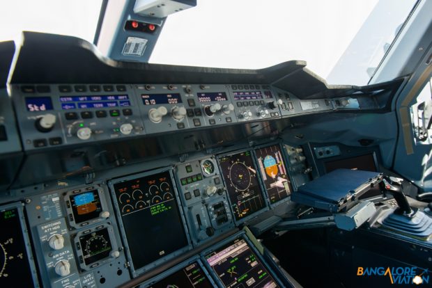 Cockpit of the A380.