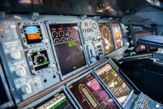 Cockpit of the A380.