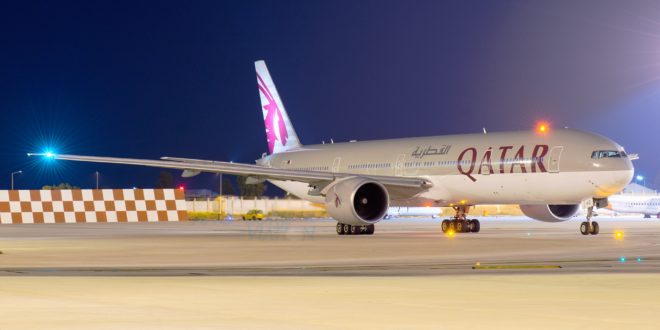 Qatar Airways A7-BAC Boeing 777-300ER.