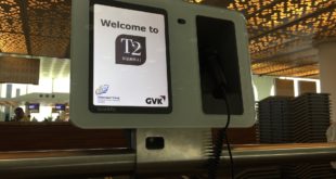 One of he SITA Scan and Fly units deployed at Mumbai airport's Terminal 2.