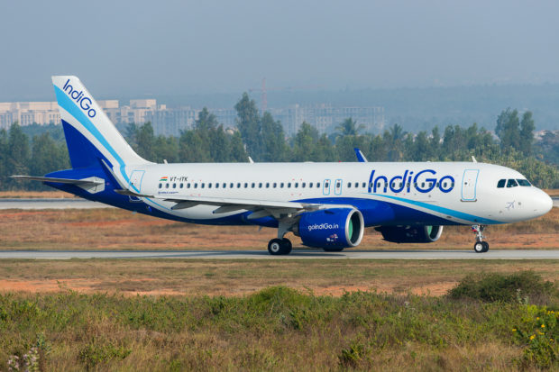 Indigo Airbus A320neo VT-ITK. Image copyright Vedant Agarwal.
