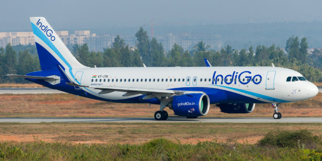Indigo Airbus A320neo VT-ITK. Image copyright Vedant Agarwal.